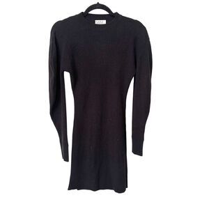 MLM‎ LABEL Ribbed Knit Mini Dress Black Small